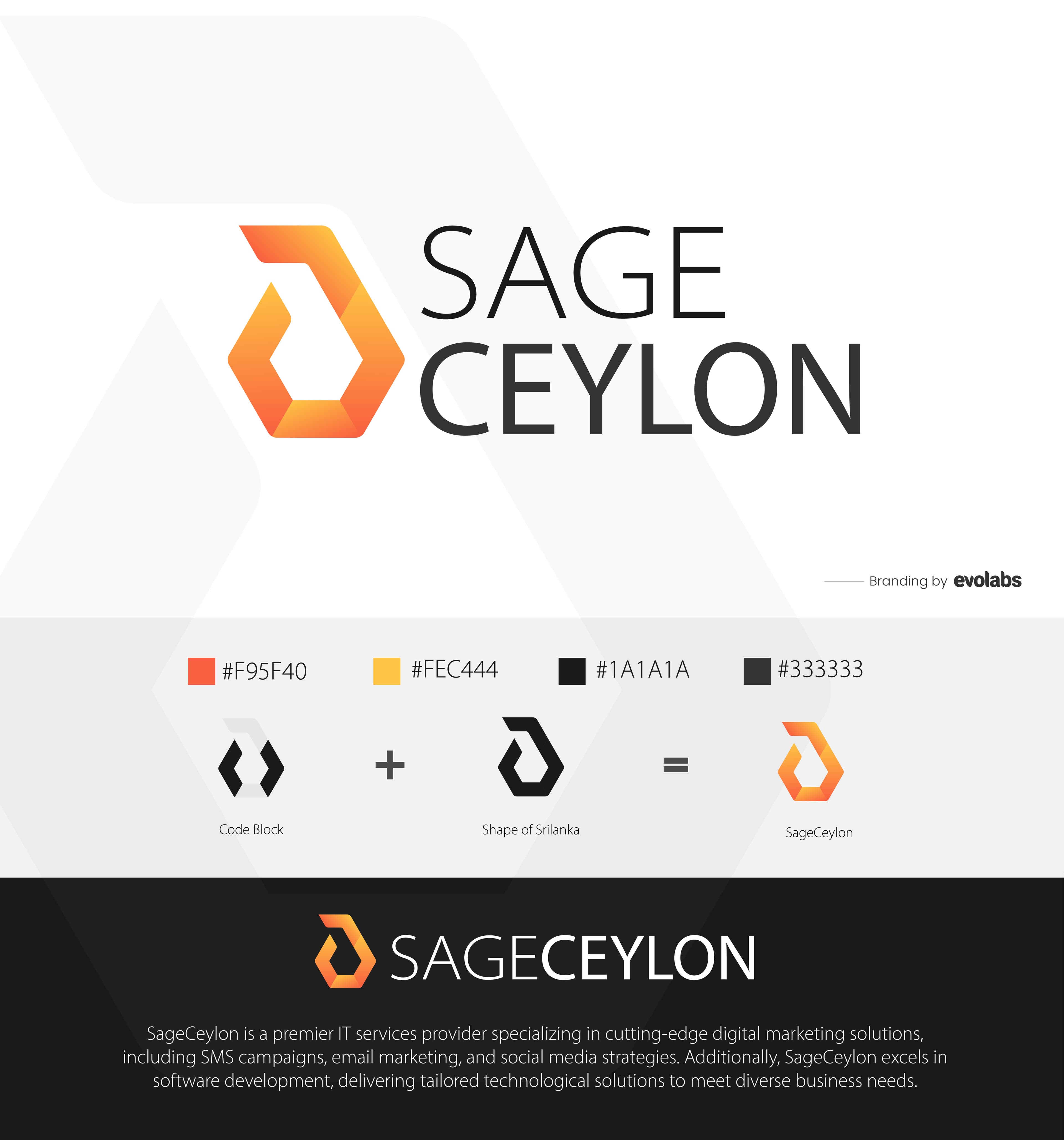 SageCeylon - Brand Identity visually presented - 2