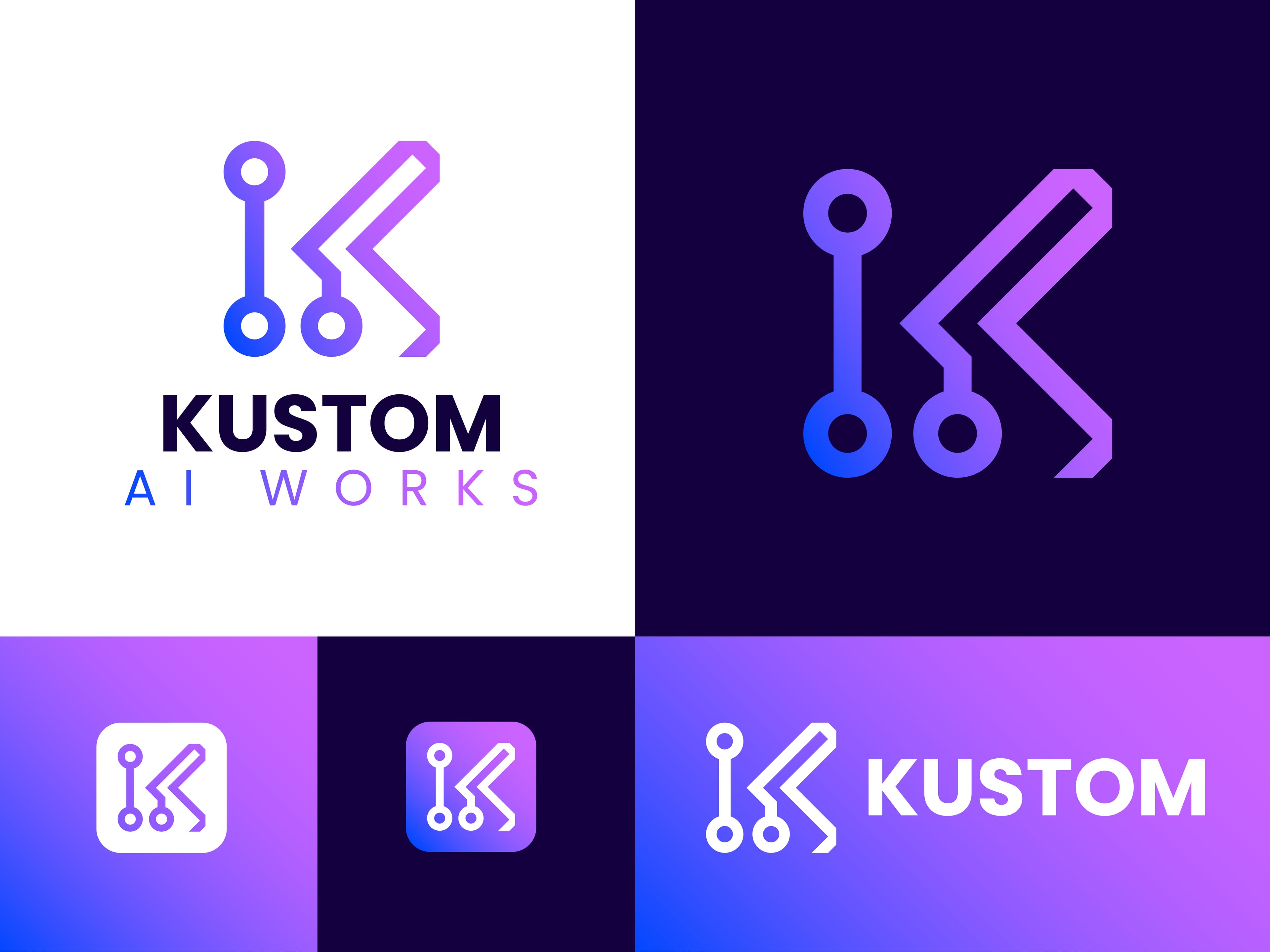 Kustom AI Works - Brand Identity screenshot 2