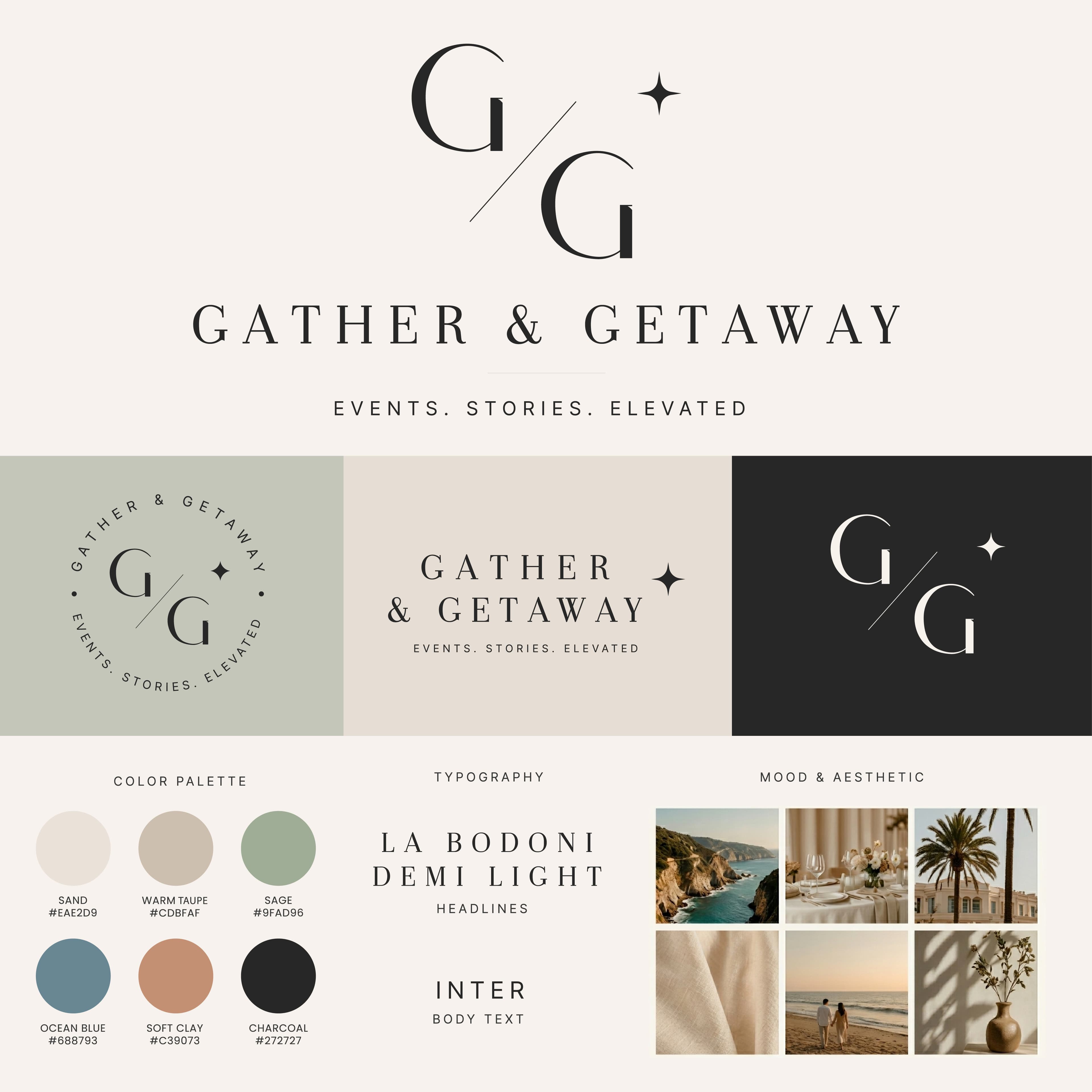 Gather & Getaway - USA Luxury Brand Identity screenshot 1