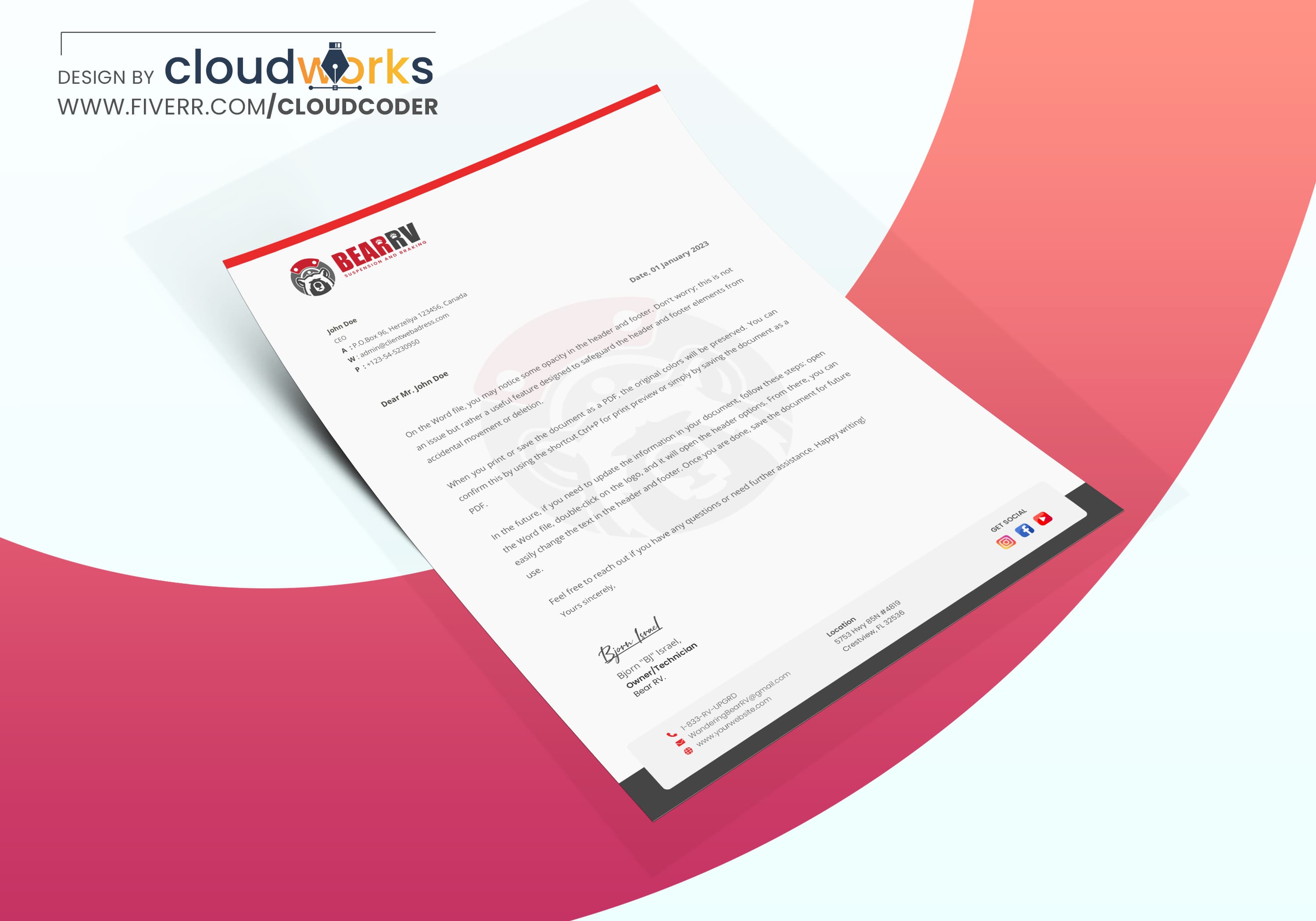 BearRV - Brand Identity visually presented - 3